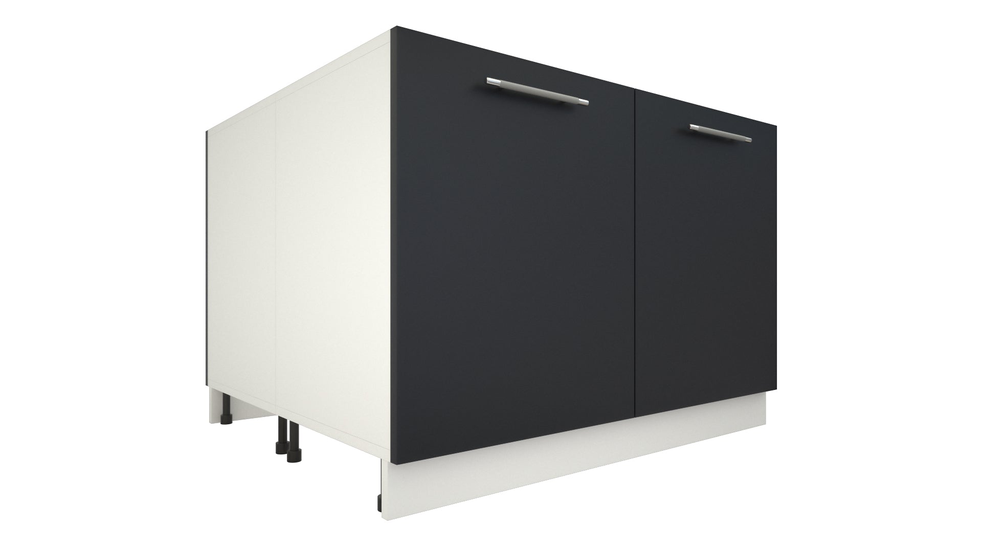 Ilot Central de Cuisine Duo 120 sable gris anthracite