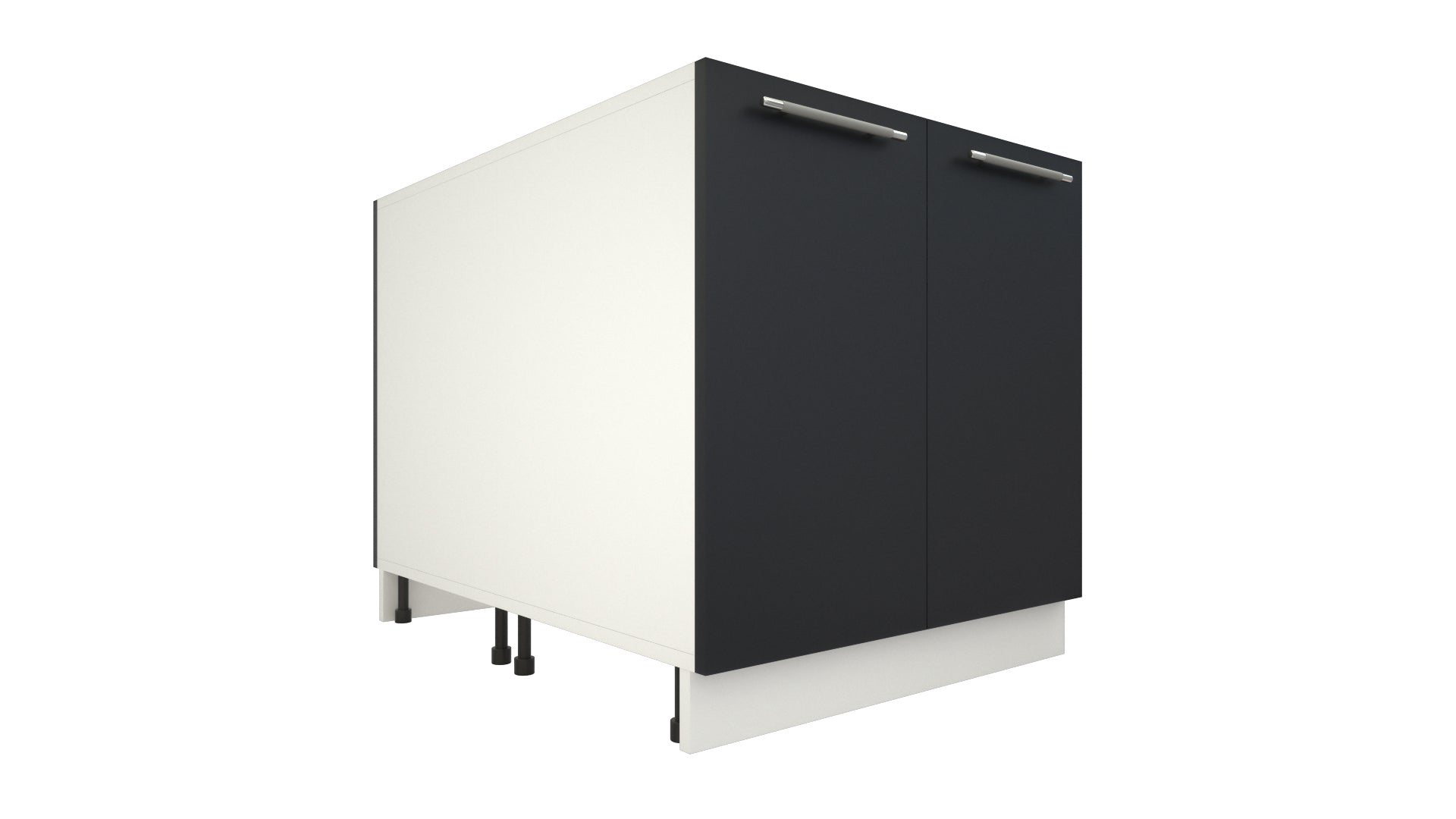 Ilot Central de Cuisine Duo 80 gris anthracite