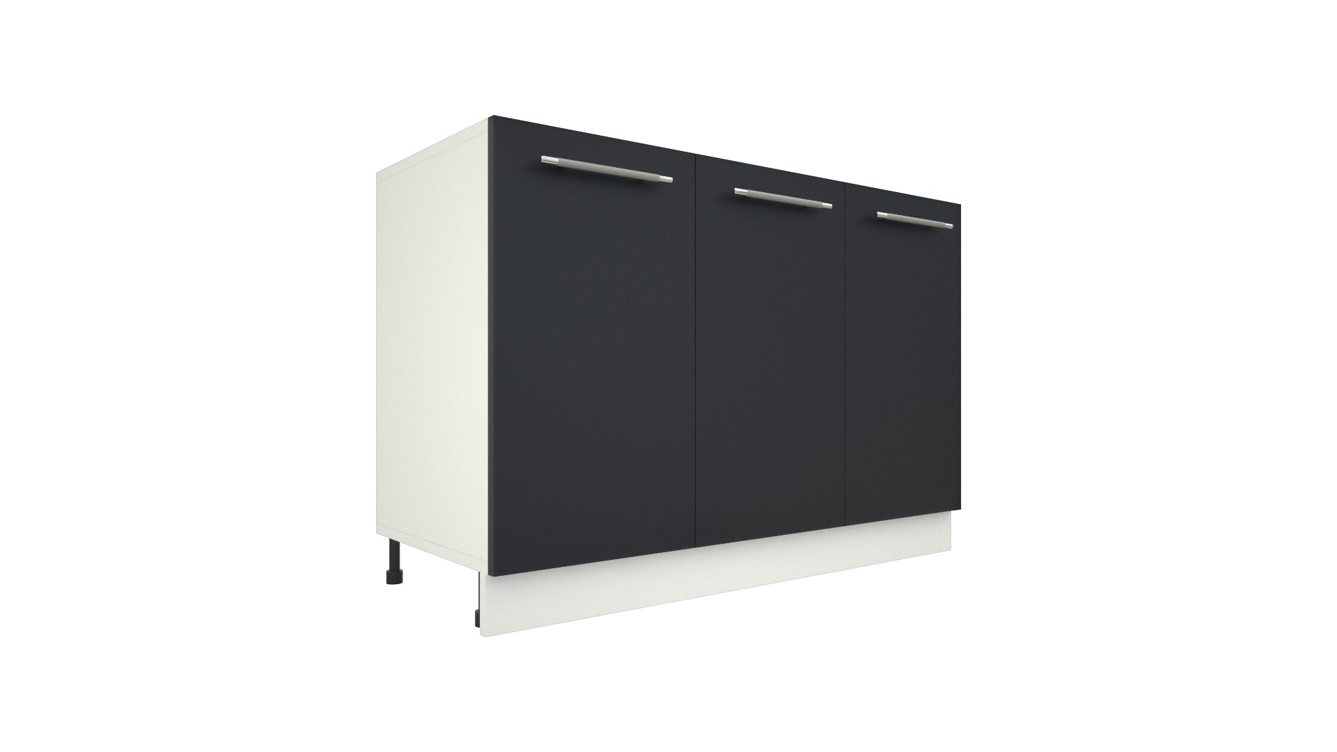 Ilot Central de Cuisine Solo 120 gris anthracite
