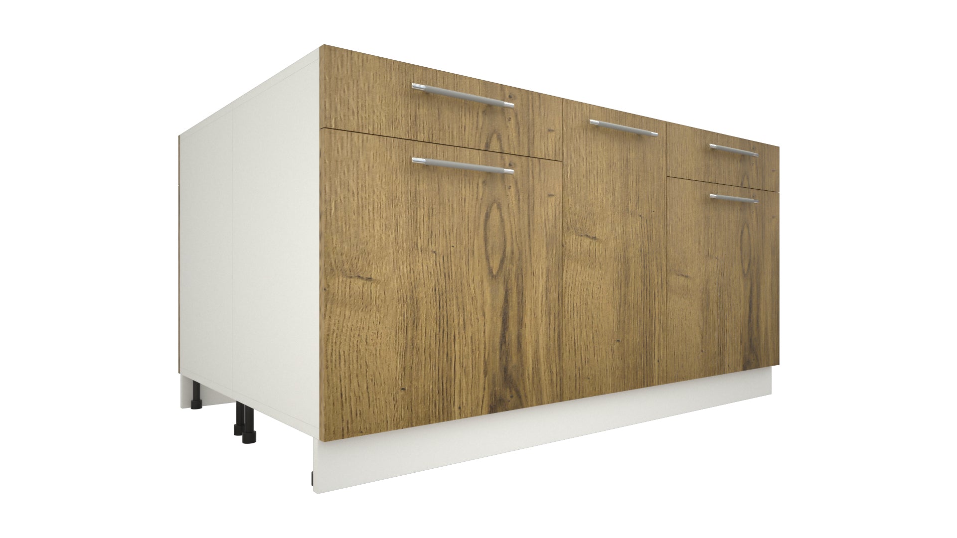 Ilot Central de Cuisine Duo 160 bois clair