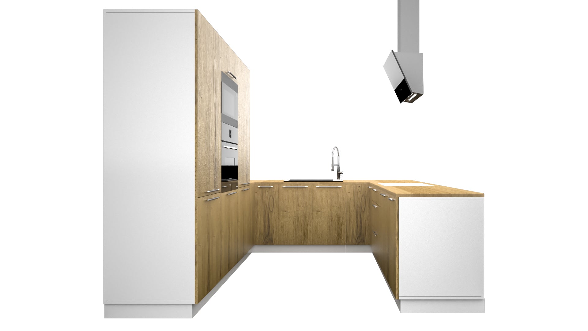 Cuisine complète U-Deluxe bois clair