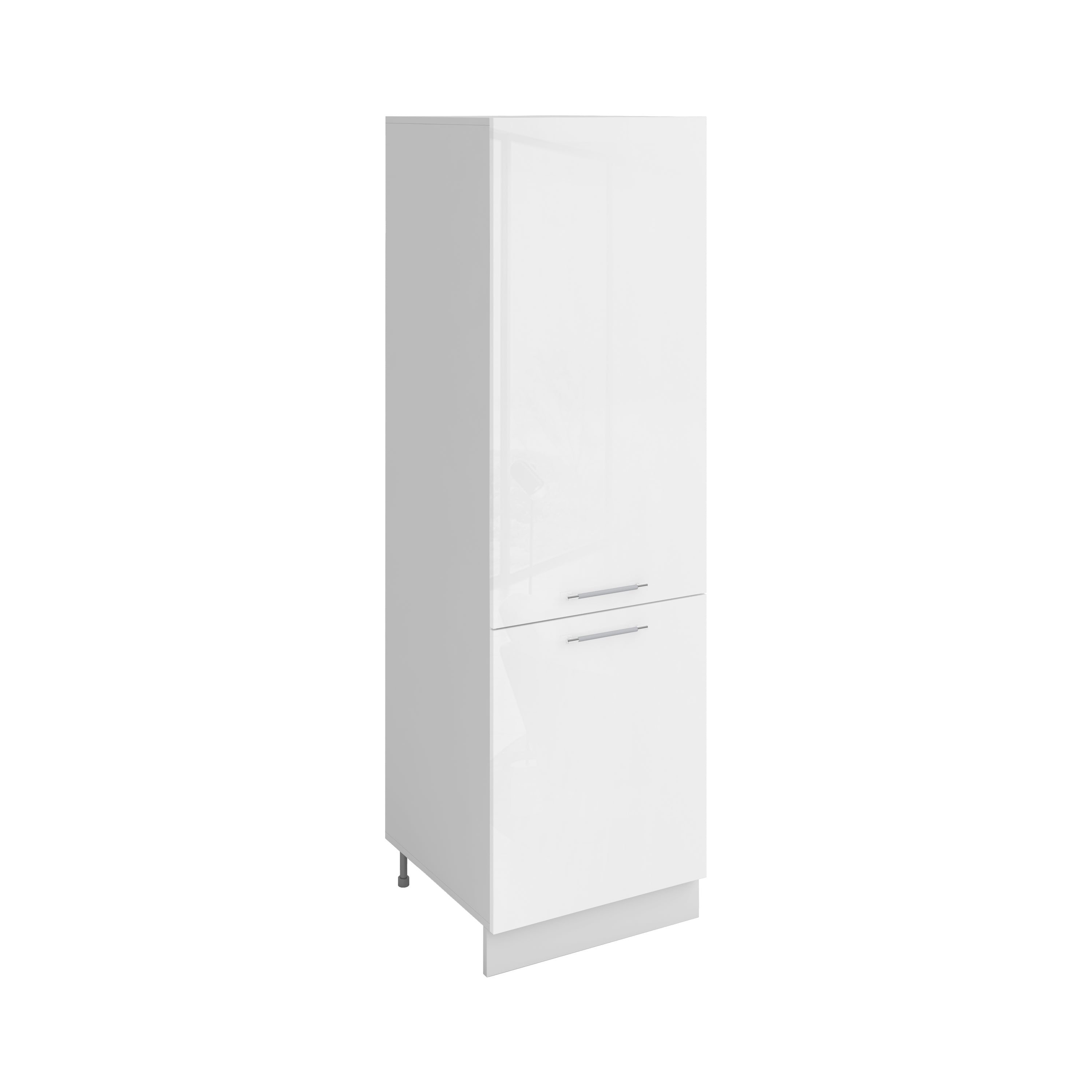 Colonne de rangement blanc laqué L 60 x H 200 cm