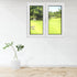 Fenêtre 2 vantaux oscillo-battant PVC blanc H.128 x L.123 cm