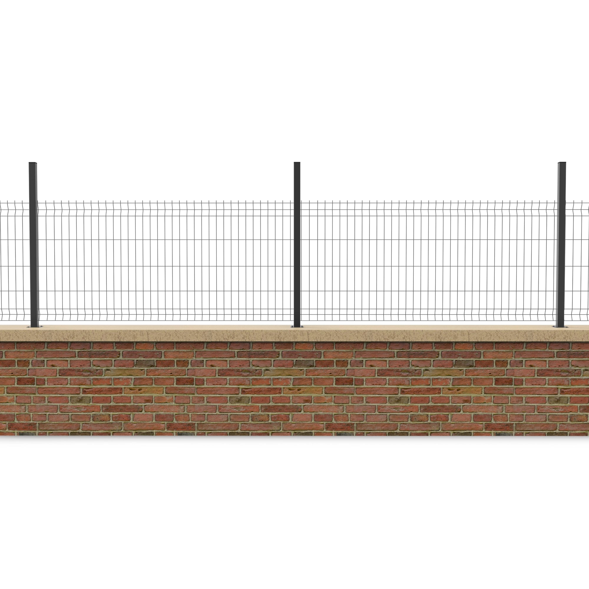 Kit de clôture en panneaux rigides avec occultation 100 ML