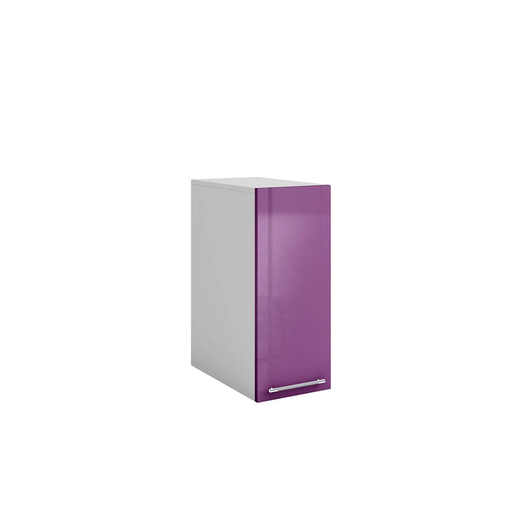 Meuble de cuisine haut 1 porte 3 étagères L 30 x H 72 cm