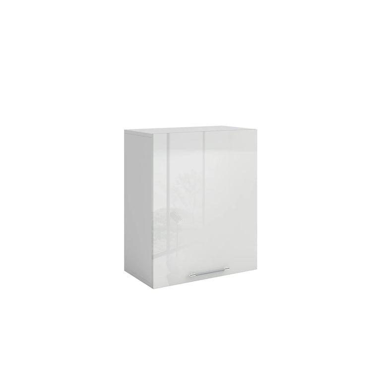 Meuble de cuisine haut 1 porte 2 étagères L 60 x H 72 cm