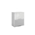 Meuble de cuisine haut vitré blanc laqué 2 portes 1 étagère L 60 x H 72 cm