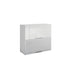 Meuble de cuisine haut vitré blanc laqué 2 portes 1 étagère L 80 x H 72 cm