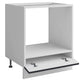 Meuble bas cuisine pour four encastrable + tiroir gris anthracite L 60 x H 72 cm ( Partie haut non couvert )