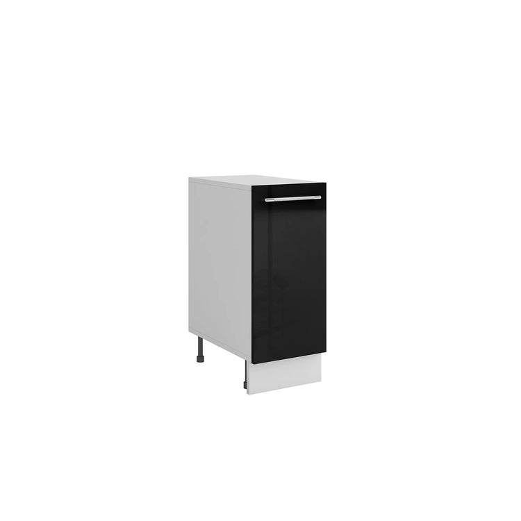Meuble de cuisine bas 1 porte 1 étagère L 30 x H 72 cm