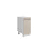 Meuble bas de cuisine taupe laqué 1 porte L 30 x H 72 cm