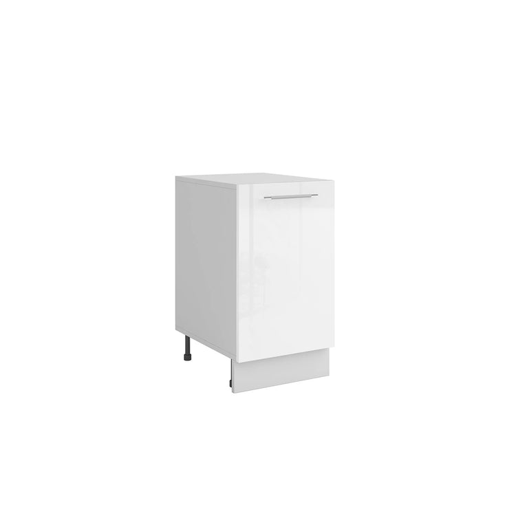 Meuble de cuisine bas 1 porte 1 étagère L 40 x H 72 cm