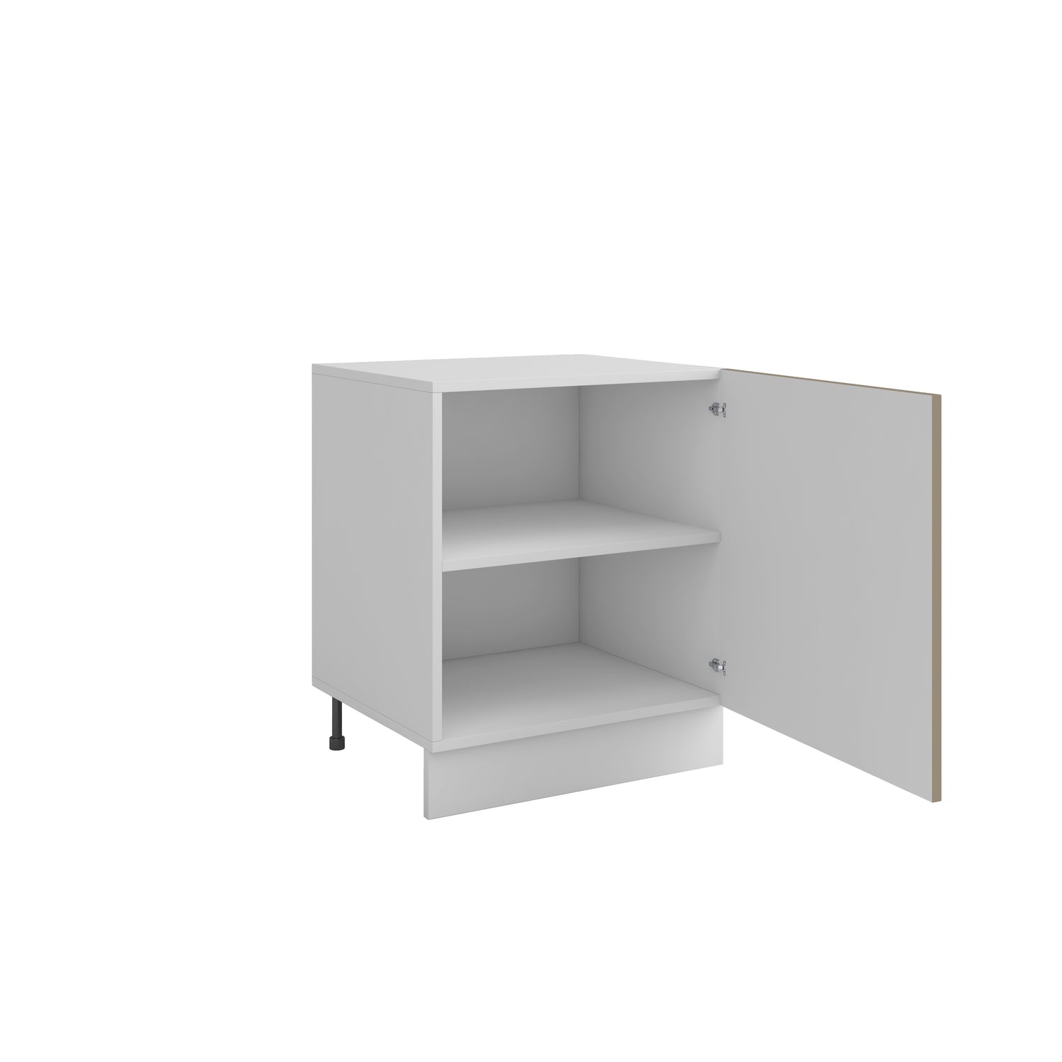 Meuble de cuisine sous évier sable mat 1 porte L 60 x H 72 cm