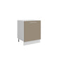 Meuble de cuisine sous évier sable mat 1 porte L 60 x H 72 cm