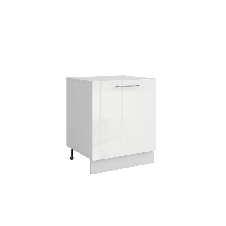 Meuble de cuisine bas 1 porte 1 étagère L 60 x H 72 cm