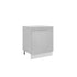 Meuble de cuisine sous évier gris laqué 1 porte L 60 x H 72 cm ( Partie haut non couvert )