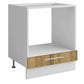Meuble bas cuisine pour four encastrable + tiroir bois clair L 60 x H 72 cm ( Partie haut non couvert )