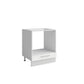 Meuble bas cuisine pour four encastrable + tiroir blanc laqué L 60 x H 72 cm 