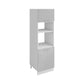 Meuble de cuisine colonne de four - micro-ondes gris laqué 2 portes L 60 x H 200 cm