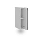 Meuble de cuisine haut 1 porte 2 étagères L 15 x H 72 cm ouvert