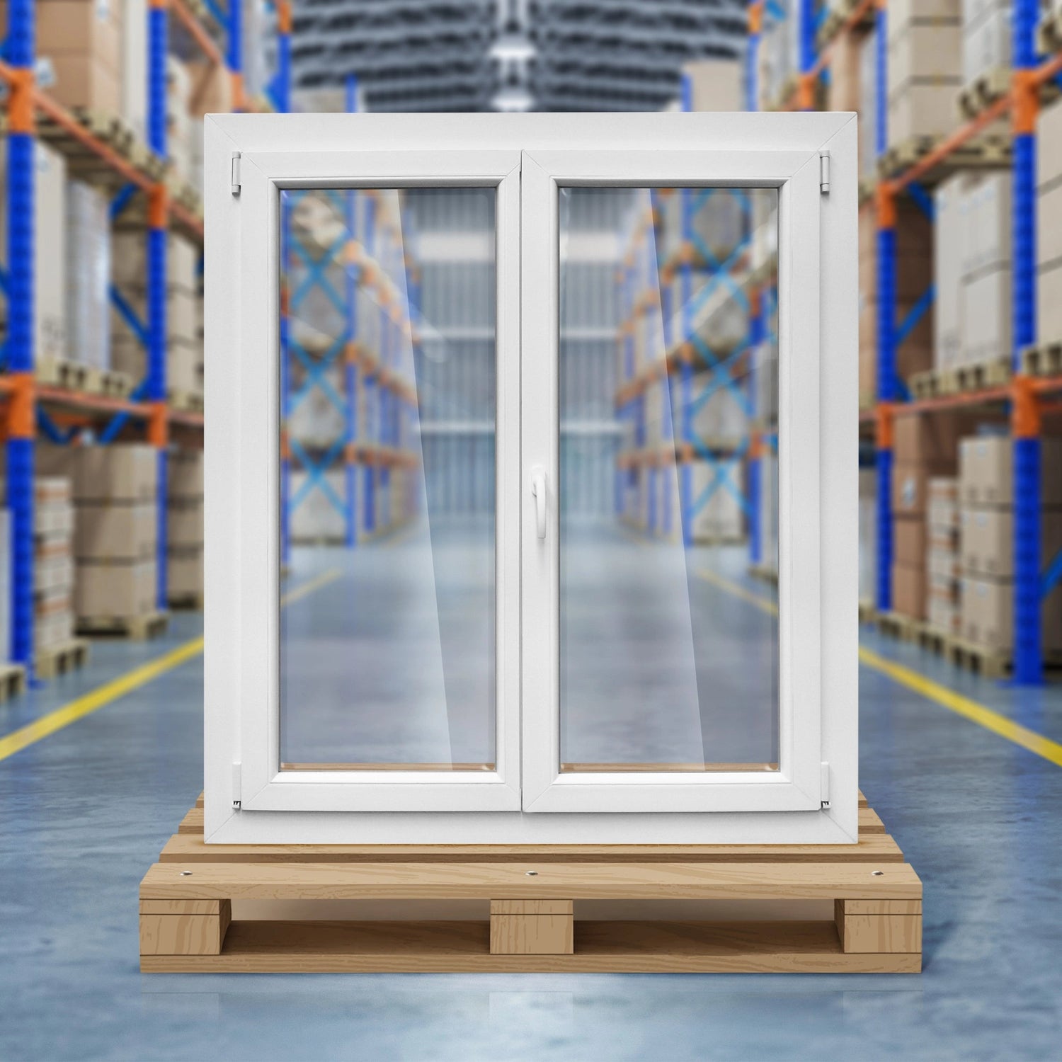 [Déstockage] Fenêtre PVC 2 vantaux - oscillo-battant 176X136 cm