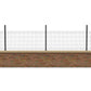 Kit Grillage Rigide Gris sur-mesure sur platines jusqu'à H. 1,53M - Fil 4/4 ou 4/5mm poteaux inclus