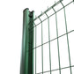 Op maat gemaakte stijve groene gaasset voor het afdichten van maximaal H. 1,93M - 4/4 of 4/5 mm draad, inclusief palen