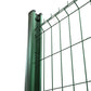 Op maat gemaakte stijve groene gaasset op platen tot 1,53 m hoog - 4/4 of 4/5 mm draad, inclusief palen