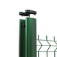 Op maat gemaakte stijve groene gaasset voor het afdichten van maximaal H. 1,93M - 4/4 of 4/5 mm draad, inclusief palen